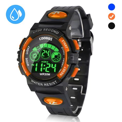 waterproof digital watch for kids